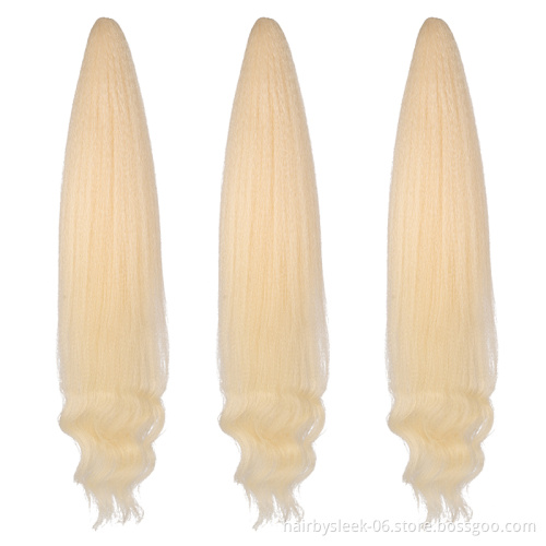 55 inches yaki straight hair with button curly straight wave with curly braiding hair bundles Synthetic Braiding hair extension